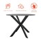 Cosco CosmoLiving by Cosmopolitan, Circi Collection, Dining Table with Glass Top, Black and Charcoal 88289BGYE - alternate 2